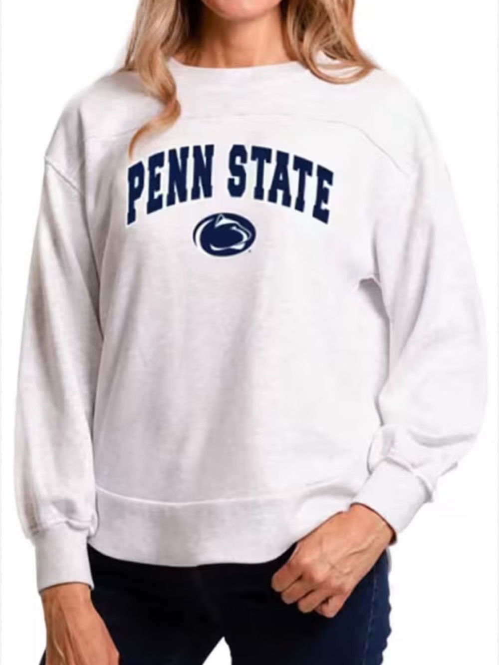 PENN STATE Nittany Lions Crewneck Embrop Pull-On Sweatshirt Size M unisex
